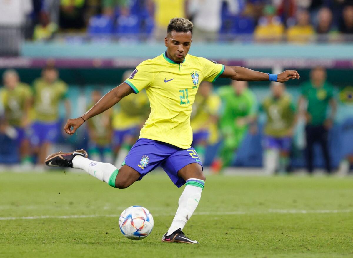 Rodrygo của Real Madrid thay Neymar ở ĐT Brazil với áo số 10 trong Copa America 2024